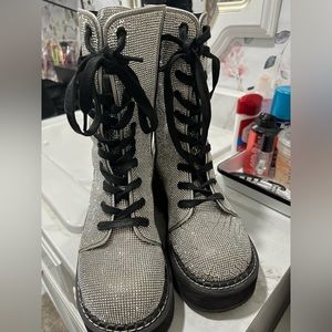 Demonia rhinestone boots